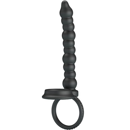 PRETTY LOVE - DILLION DOUBLE PENETRATION COCK RING BLACK - Kink&Play
