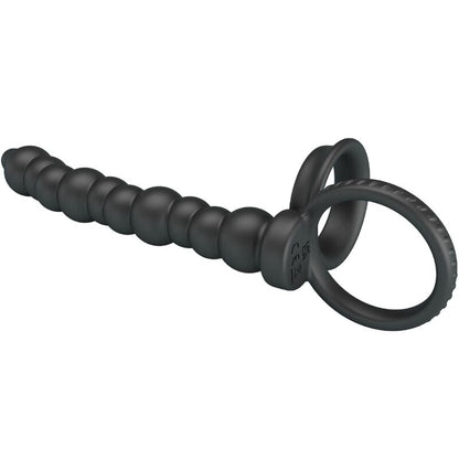PRETTY LOVE - DILLION DOUBLE PENETRATION COCK RING BLACK - Kink&Play