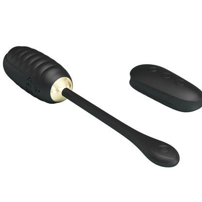 PRETTY LOVE - DOREEN LUXURY RECHARGEABLE VIBRATING EGG BLACK REMOTE CONTROL - Kink&Play