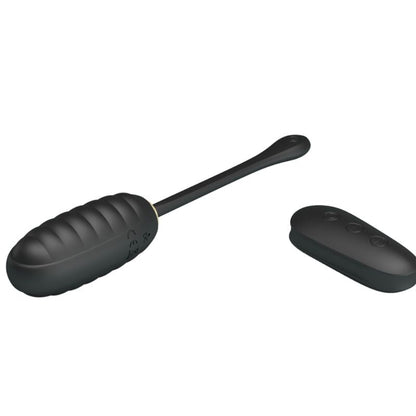 PRETTY LOVE - DOREEN LUXURY RECHARGEABLE VIBRATING EGG BLACK REMOTE CONTROL - Kink&Play