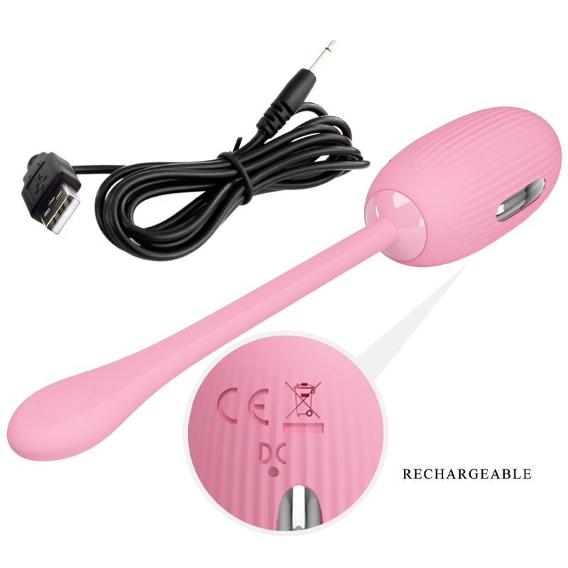 PRETTY LOVE - DOREEN PINK RECHARGEABLE VIBRATING EGG - Kink&Play