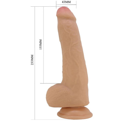 PRETTY LOVE - DRACO REALISTIC DILDO 23 CM FLESH - Kink&Play