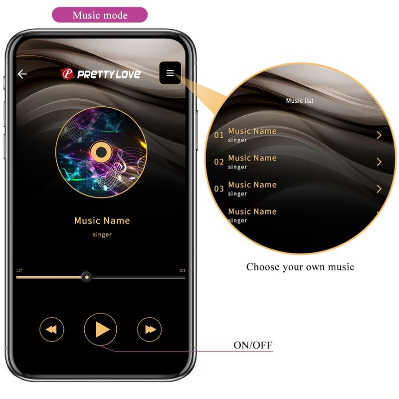 PRETTY LOVE - ELVIRA KEGEL BALLS APP REMOTE CONTROL PURPLE - Kink&Play
