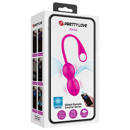 PRETTY LOVE - ELVIRA PINK RECHARGEABLE VIBRATING BALLS - Kink&Play