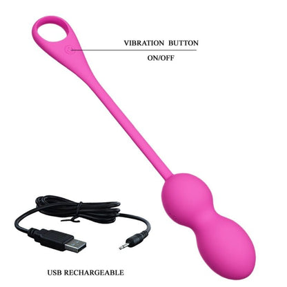 PRETTY LOVE - ELVIRA PINK RECHARGEABLE VIBRATING BALLS - Kink&Play