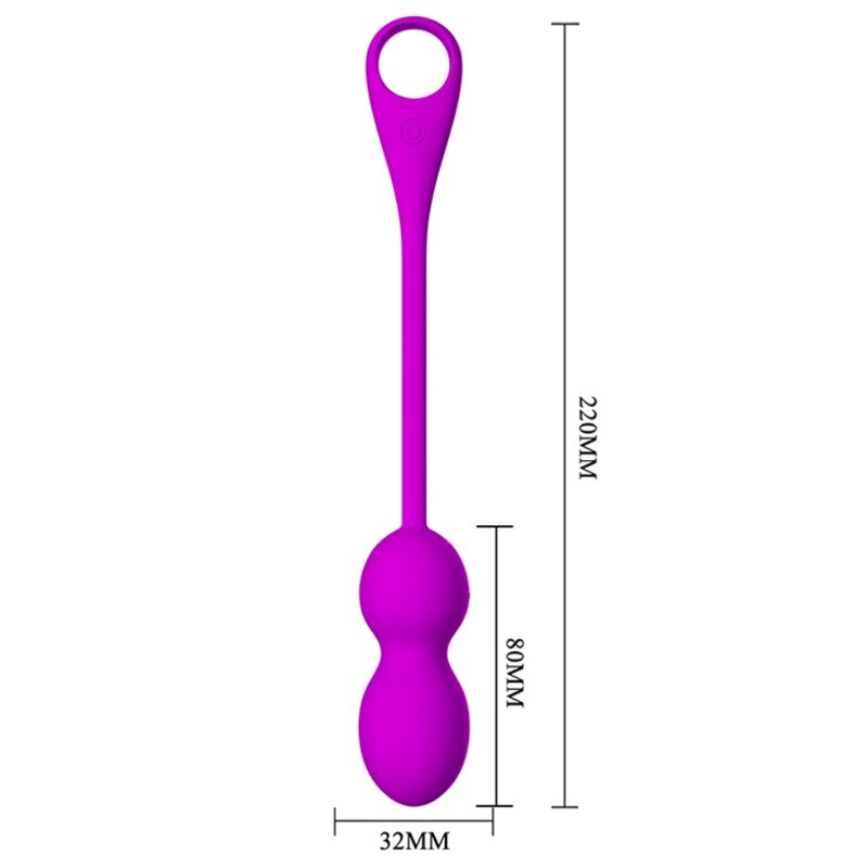 PRETTY LOVE - ELVIRA RECHARGEABLE VIBRATING BALLS PURPLE - Kink&Play