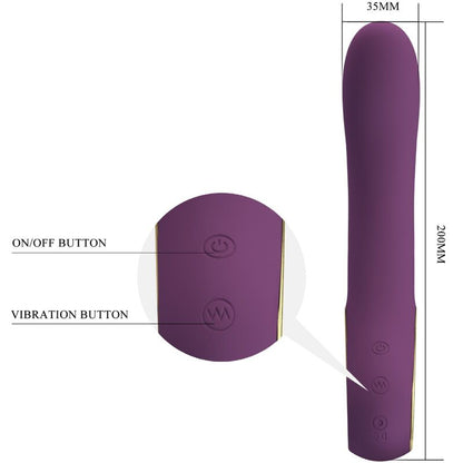 PRETTY LOVE - ETHAN RECHARGEABLE VIBRATOR LILA - Kink&Play