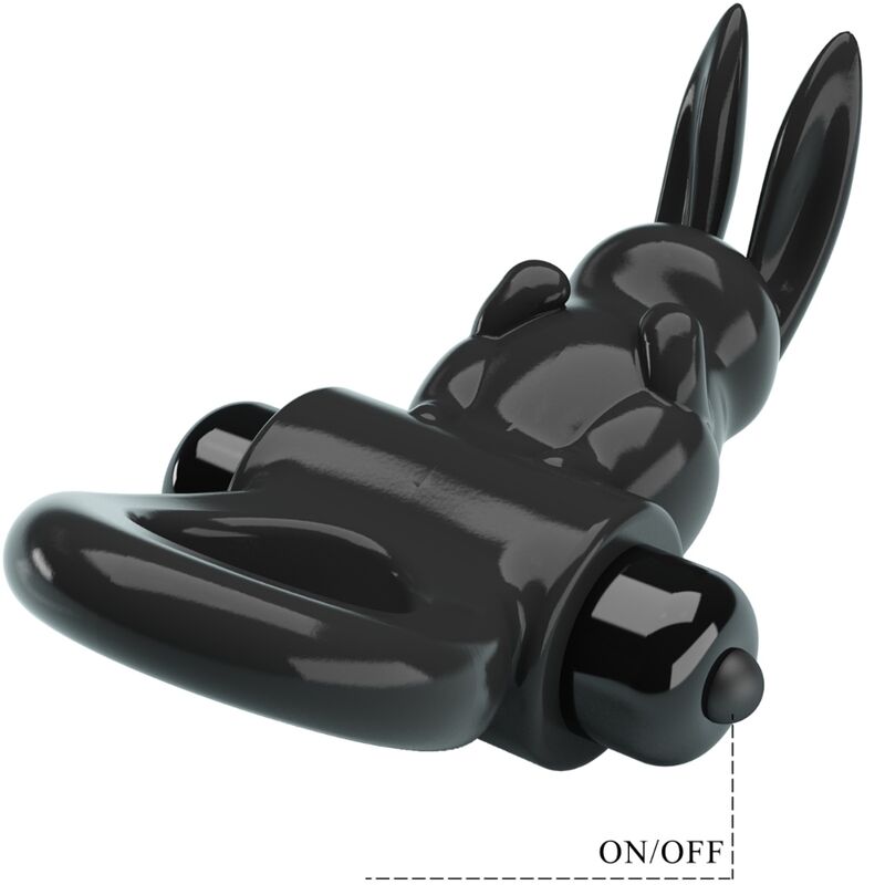 PRETTY LOVE - EXCITING RING RABBIT VIBRATOR RING 10 VIBRATIONS BLACK - Kink&Play