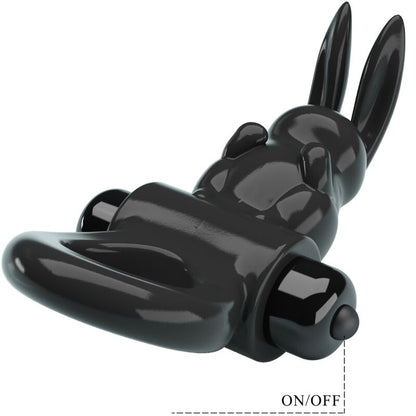 PRETTY LOVE - EXCITING RING RABBIT VIBRATOR RING 10 VIBRATIONS BLACK - Kink&Play