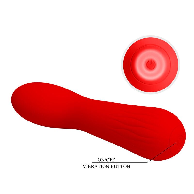 PRETTY LOVE - FAUN RECHARGEABLE VIBRATOR RED - Kink&Play