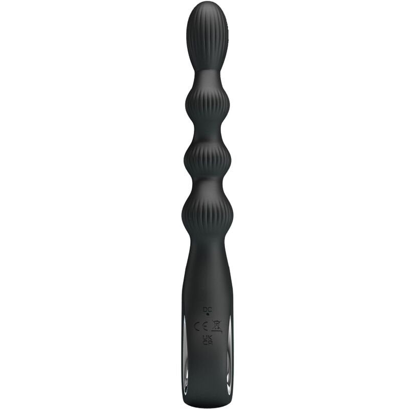PRETTY LOVE - FEDERER ANAL VIBRATOR 12 VIBRATIONS BLACK - Kink&Play
