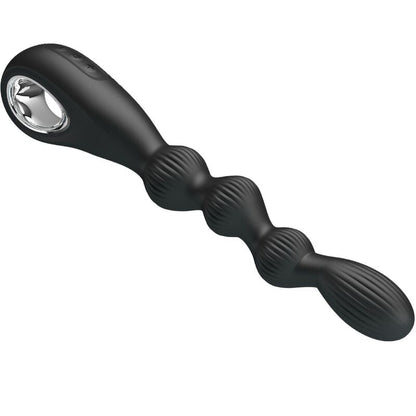 PRETTY LOVE - FEDERER ANAL VIBRATOR 12 VIBRATIONS BLACK - Kink&Play