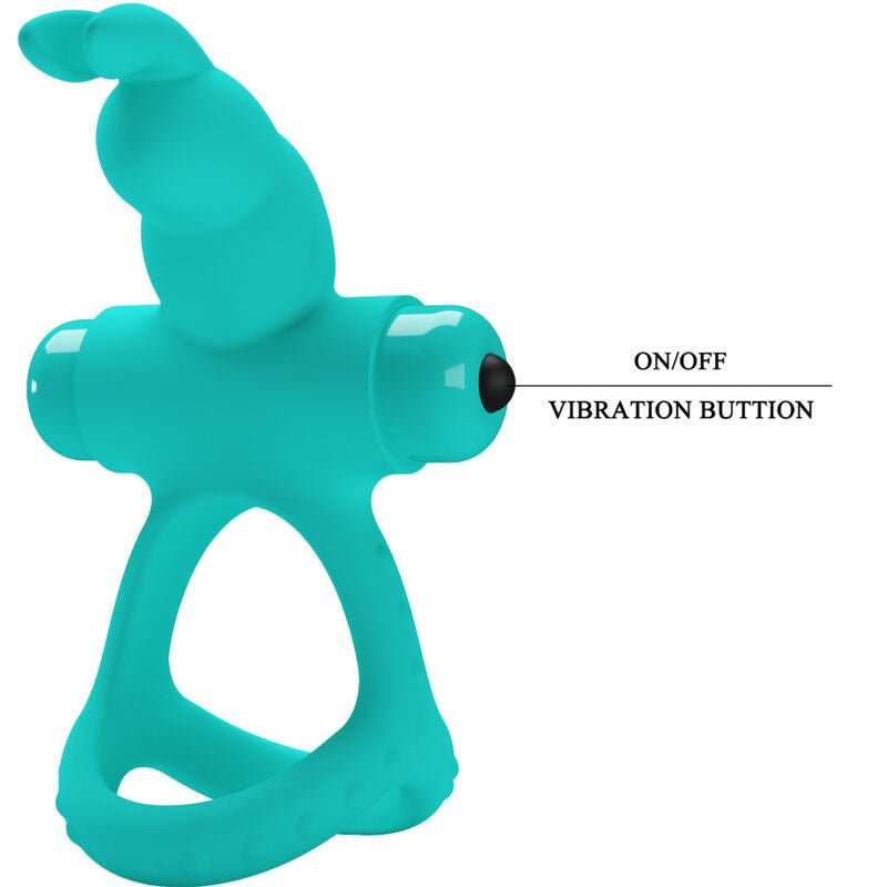 PRETTY LOVE - FIGGY GREEN RABBIT VIBRATOR RING - Kink&Play
