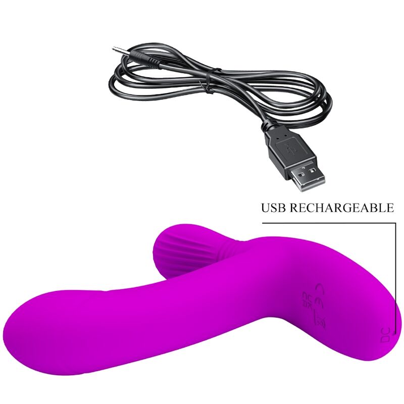 PRETTY LOVE - GERI CLITORIS MASSAGER PINK REMOTE CONTROL - Kink&Play