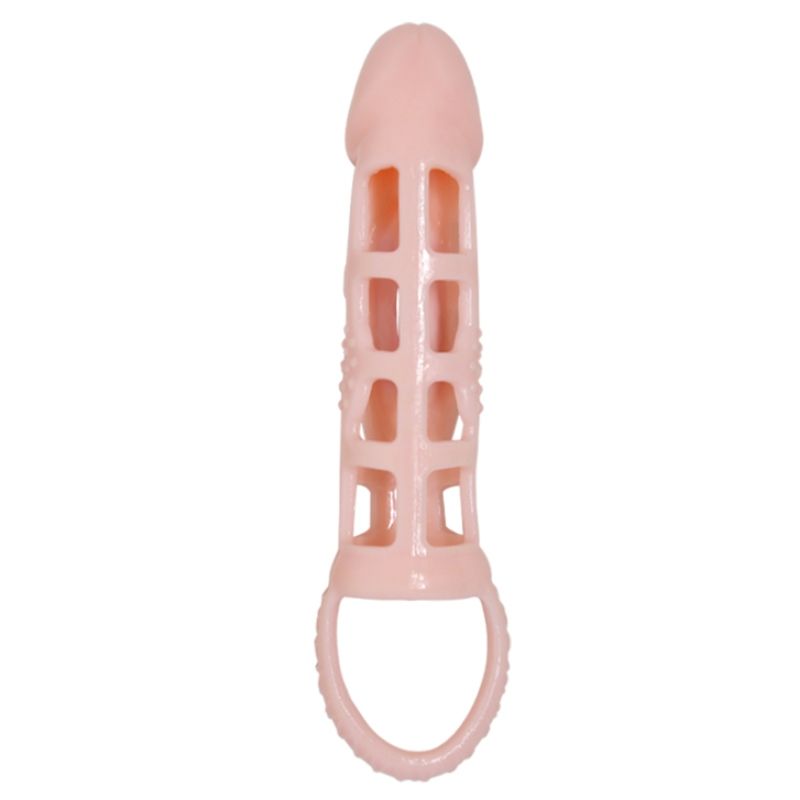 PRETTY LOVE - HARRISON PENIS EXTENDER COVER WITH VIBRATION AND STRAP 13.5 CM - Kink&Play