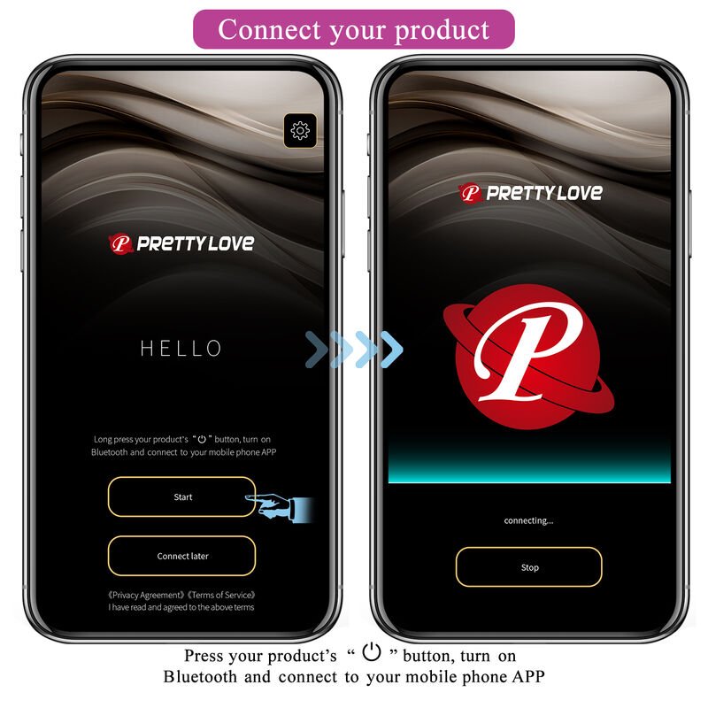 PRETTY LOVE - HECTOR ELECTROSHOCK VIBRATOR BY APP CONTROL PURPLE - Kink&Play