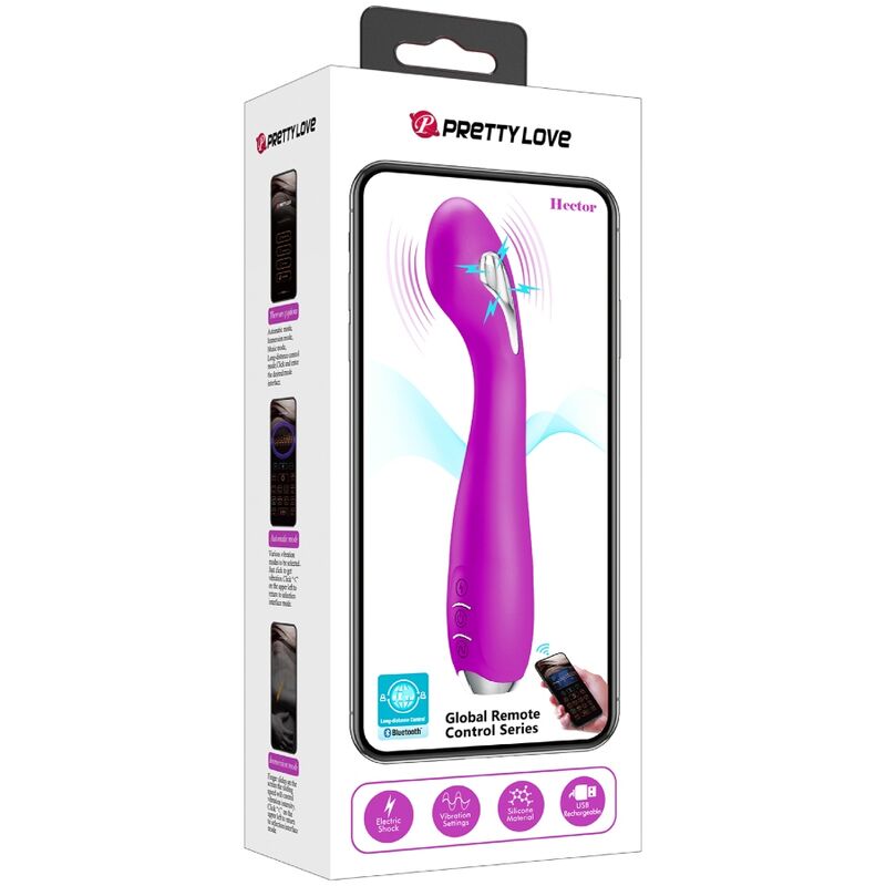 PRETTY LOVE - HECTOR ELECTROSHOCK VIBRATOR FREE APP VIOLET - Kink&Play