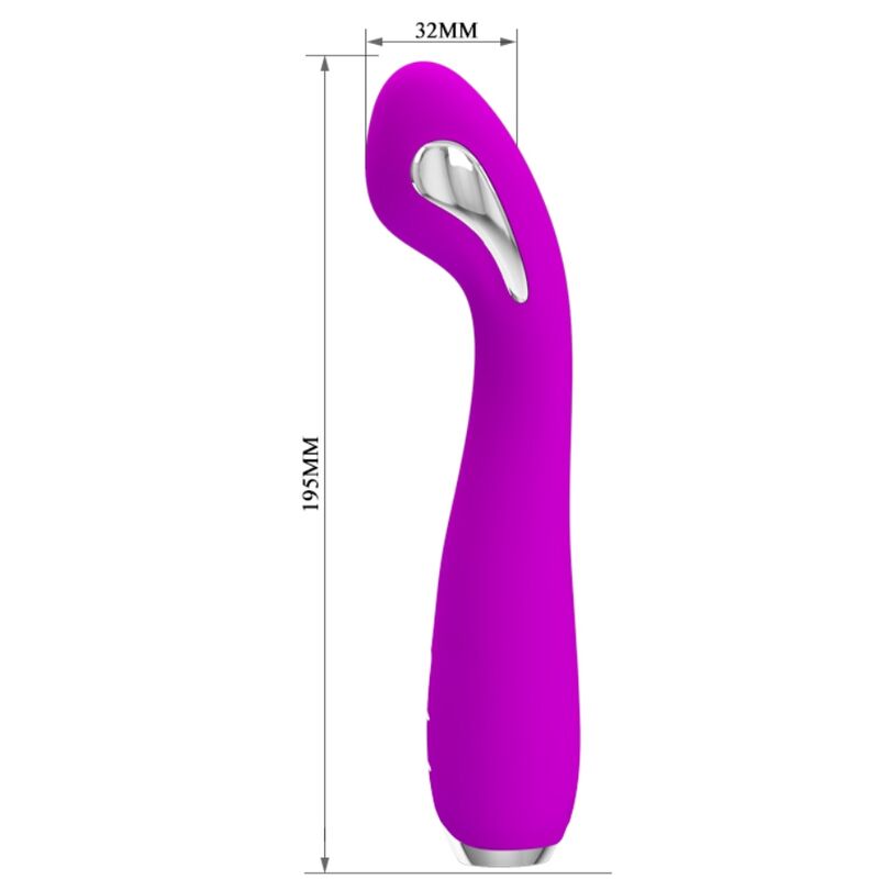 PRETTY LOVE - HECTOR RECHARGEABLE ELECTROSHOCK VIBRATOR WATERPROOF PURPLE - Kink&Play