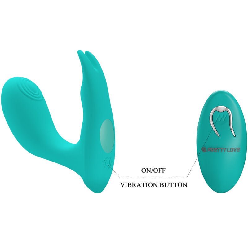 PRETTY LOVE - IDABELLE VIBRATION & PULSATION REMOTE CONTROL BLUE - Kink&Play