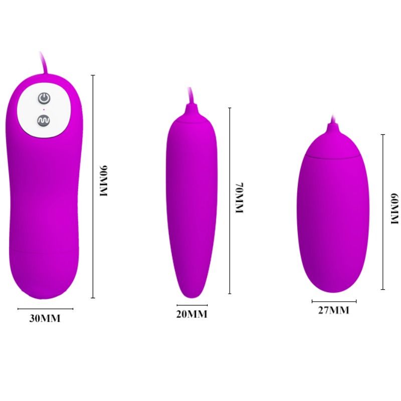 PRETTY LOVE - IRMA DOUBLE VIBRATING EGG - Kink&Play