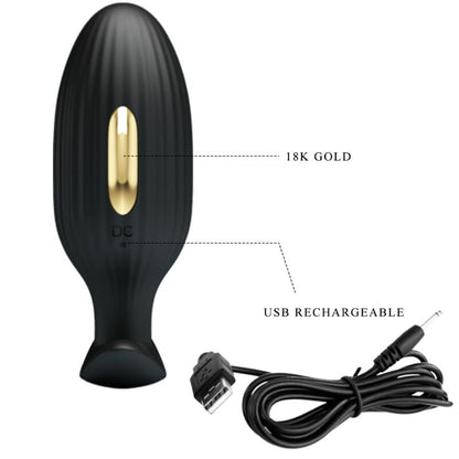 PRETTY LOVE - JEFFERSON APP CONTROLLED ANAL PLUG BLACK - Kink&Play