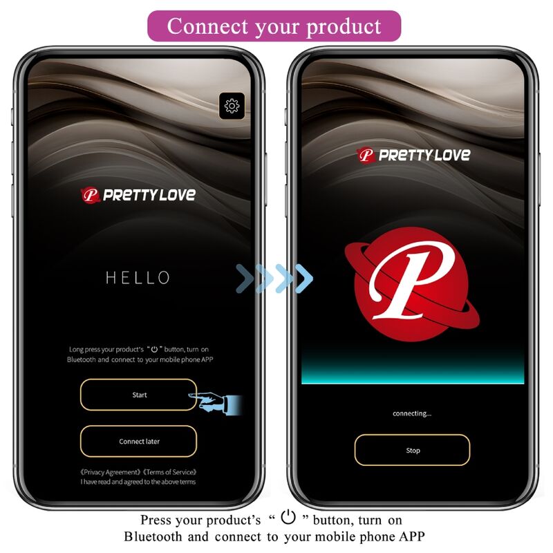 PRETTY LOVE - JEFFERSON APP CONTROLLED ANAL PLUG PURPLE - Kink&Play