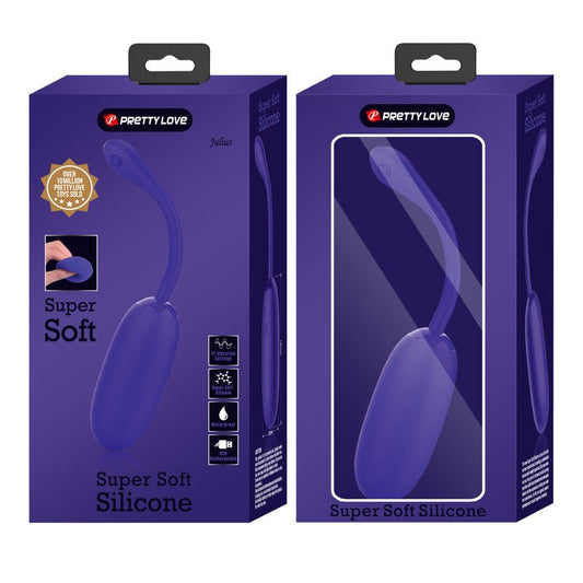 PRETTY LOVE - JULIUS WATERPROOF - RECHARGEABLE VIBRATING EGG PURPLE - Kink&Play