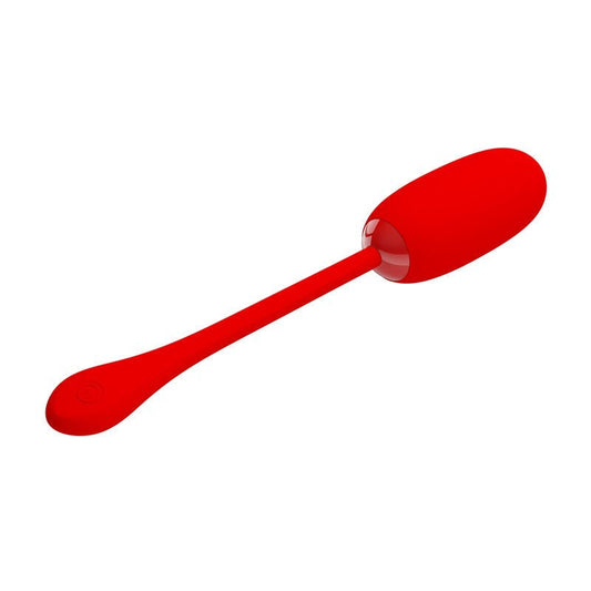 PRETTY LOVE - JULIUS WATERPROOF - RECHARGEABLE VIBRATING EGG RED - Kink&Play