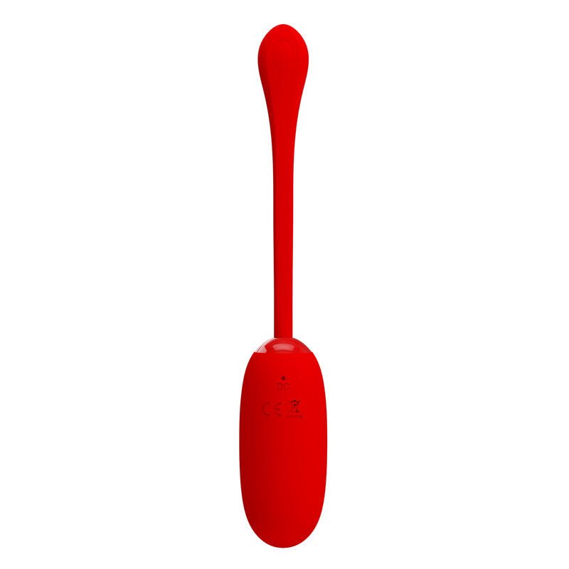 PRETTY LOVE - JULIUS WATERPROOF - RECHARGEABLE VIBRATING EGG RED - Kink&Play