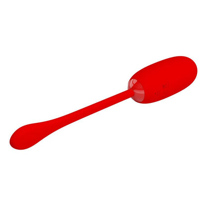 PRETTY LOVE - JULIUS WATERPROOF - RECHARGEABLE VIBRATING EGG RED - Kink&Play