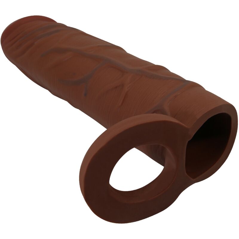 PRETTY LOVE - KAILE PENIS SLEEVE WITH 2.5 CM EXTENSION MULATTO - Kink&Play