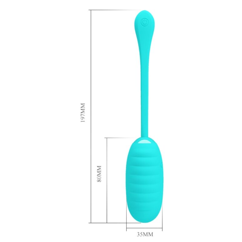 PRETTY LOVE - KIRK RECHARGEABLE VIBRATING EGG LIGHT GREEN - Kink&Play