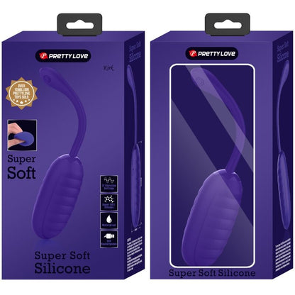 PRETTY LOVE - KIRK RECHARGEABLE VIBRATING EGG PURPLE - Kink&Play