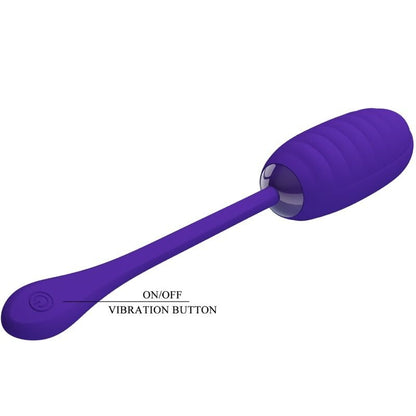PRETTY LOVE - KIRK RECHARGEABLE VIBRATING EGG PURPLE - Kink&Play