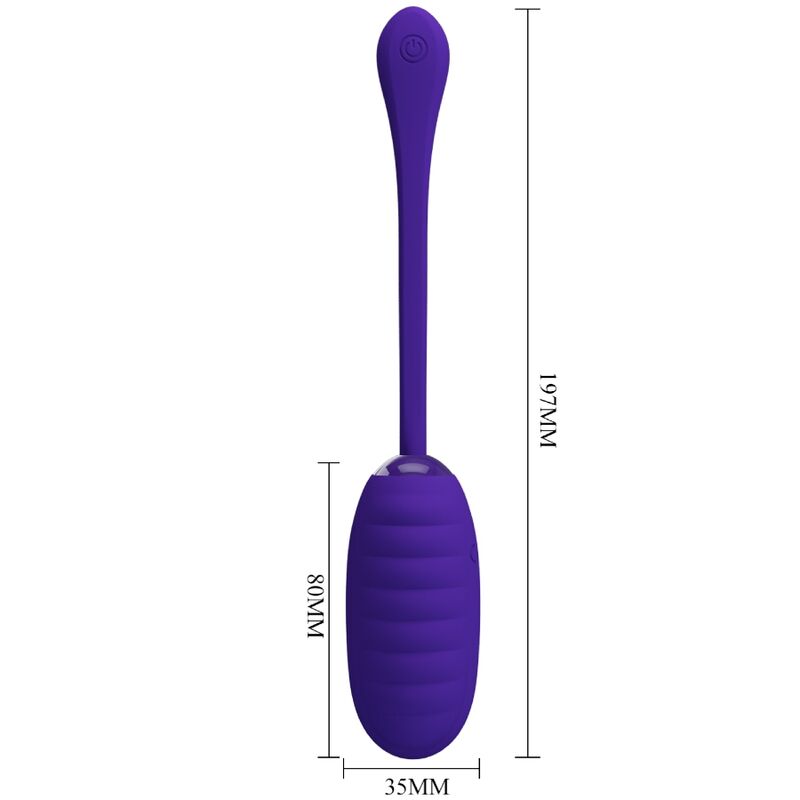 PRETTY LOVE - KIRK RECHARGEABLE VIBRATING EGG PURPLE - Kink&Play