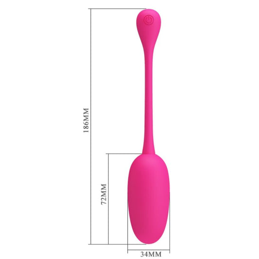 PRETTY LOVE - KNUCKER PINK RECHARGEABLE VIBRATING EGG - Kink&Play