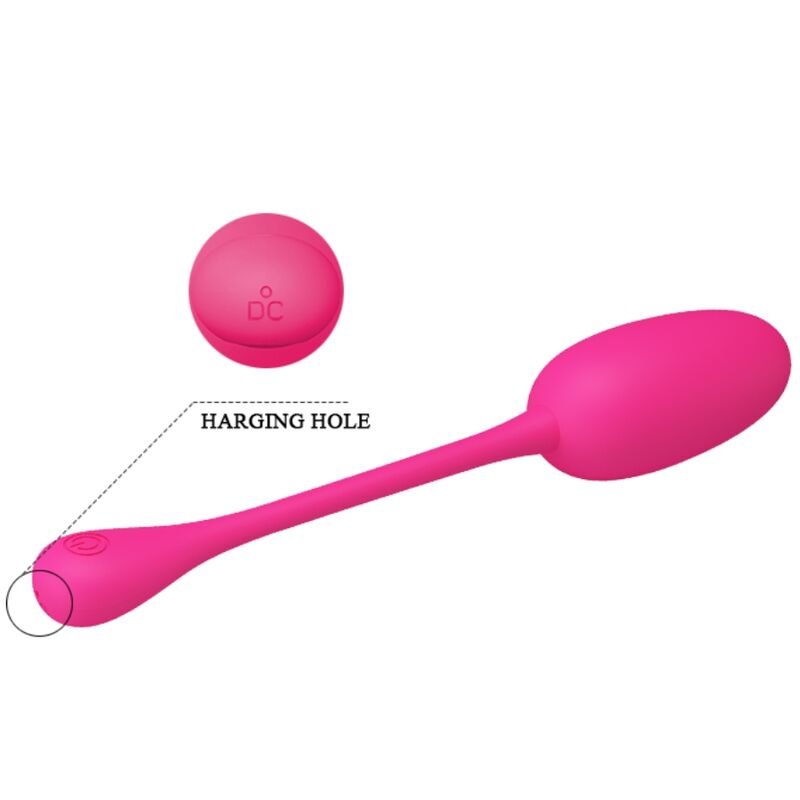 PRETTY LOVE - KNUCKER PINK RECHARGEABLE VIBRATING EGG - Kink&Play