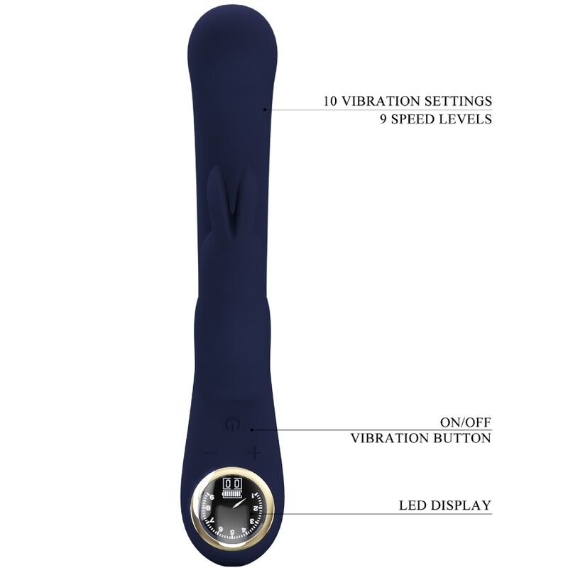 PRETTY LOVE - LAMAR RABBIT VIBRATOR & BLUE G - SPOT - Kink&Play