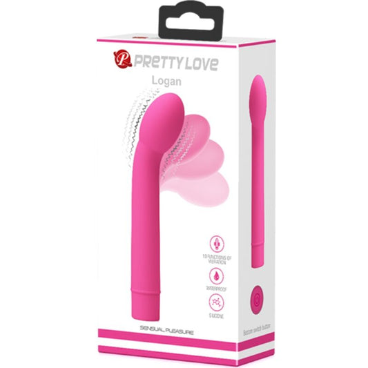 PRETTY LOVE - LOGAN G - SPOT VIBRATOR 10 VIBRATIONS PINK - Kink&Play