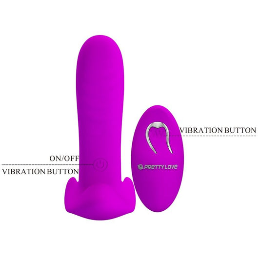 PRETTY LOVE - MASSAGER & VIBRATOR 12 VIBRATIONS REMOTE CONTROL PURPLE - Kink&Play