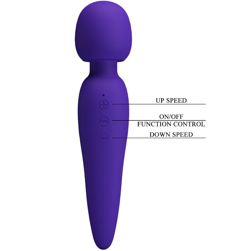 PRETTY LOVE - MEREDITH MASSAGER 12 VIBRATION MODES PURPLE - Kink&Play