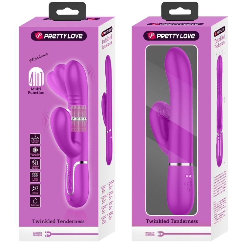 PRETTY LOVE - MULTIFUNCTION G - SPOT VIBRATOR FUCHSIA - Kink&Play