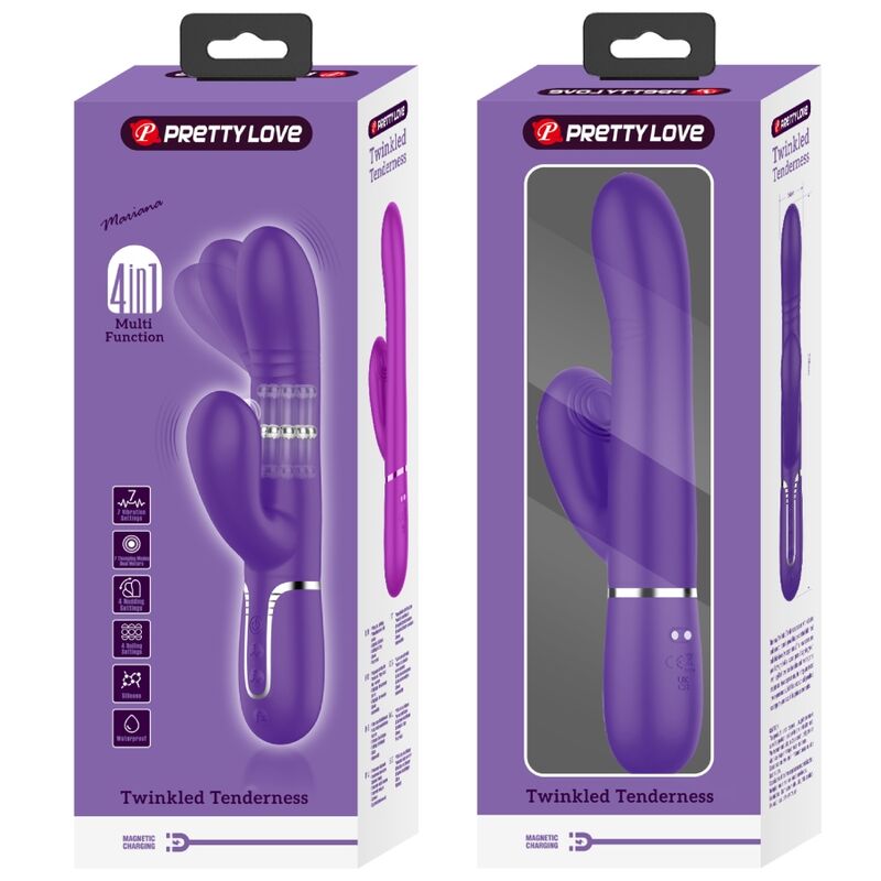 PRETTY LOVE - MULTIFUNCTION G - SPOT VIBRATOR PURPLE - Kink&Play