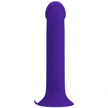 PRETTY LOVE - MURRAY YOUTH VIBRATING DILDO & RECHARGEABLE VIOLET - Kink&Play