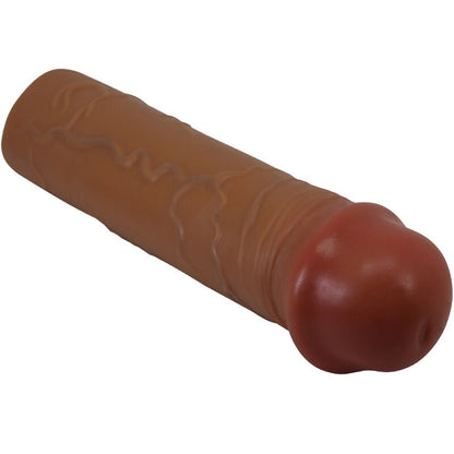 PRETTY LOVE - NILE PENIS SLEEVE WITH 2.5 CM EXTENSION MULATTO - Kink&Play