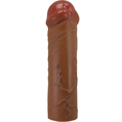PRETTY LOVE - NILE PENIS SLEEVE WITH 2.5 CM EXTENSION MULATTO - Kink&Play