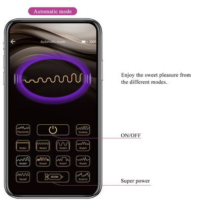 PRETTY LOVE - NYMPH VIBRATING EGG APP CONTROLLED LILA - Kink&Play