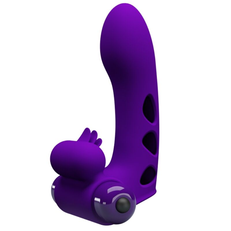 PRETTY LOVE - ORLANDO PURPLE VIBRATOR FINGER COVER - Kink&Play