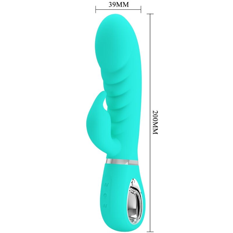 PRETTY LOVE - PRESCOTT MULTIFUNCTION G - SPOT VIBRATOR AQUA GREEN - Kink&Play