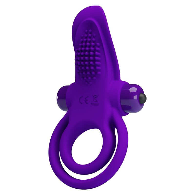 PRETTY LOVE - PURPLE VIBRATING PENIS RING - Kink&Play